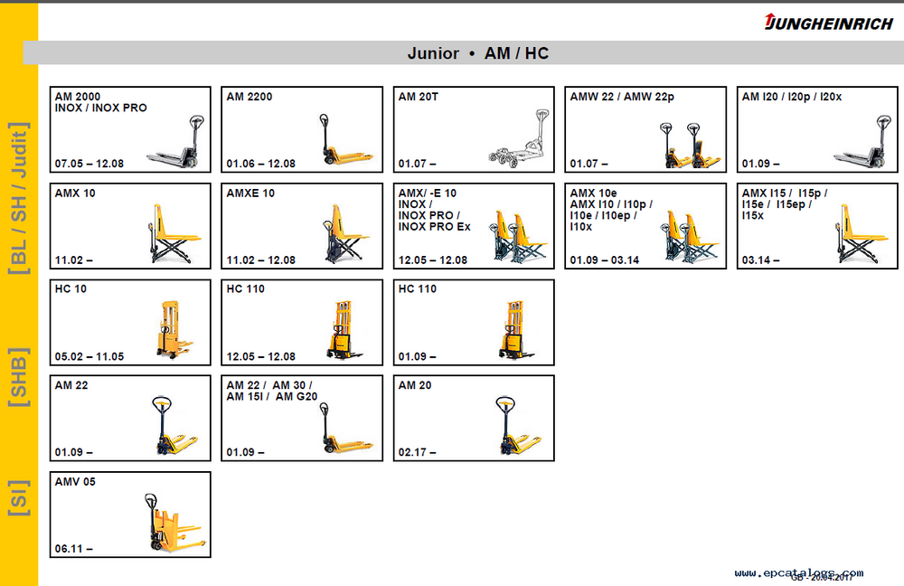 
                  
                    Jungheinrich Jeti Forklift SH V4.34 - برنامج كتيبات الخدمة الرسمية لجميع الطرز حتى 2018
                  
                