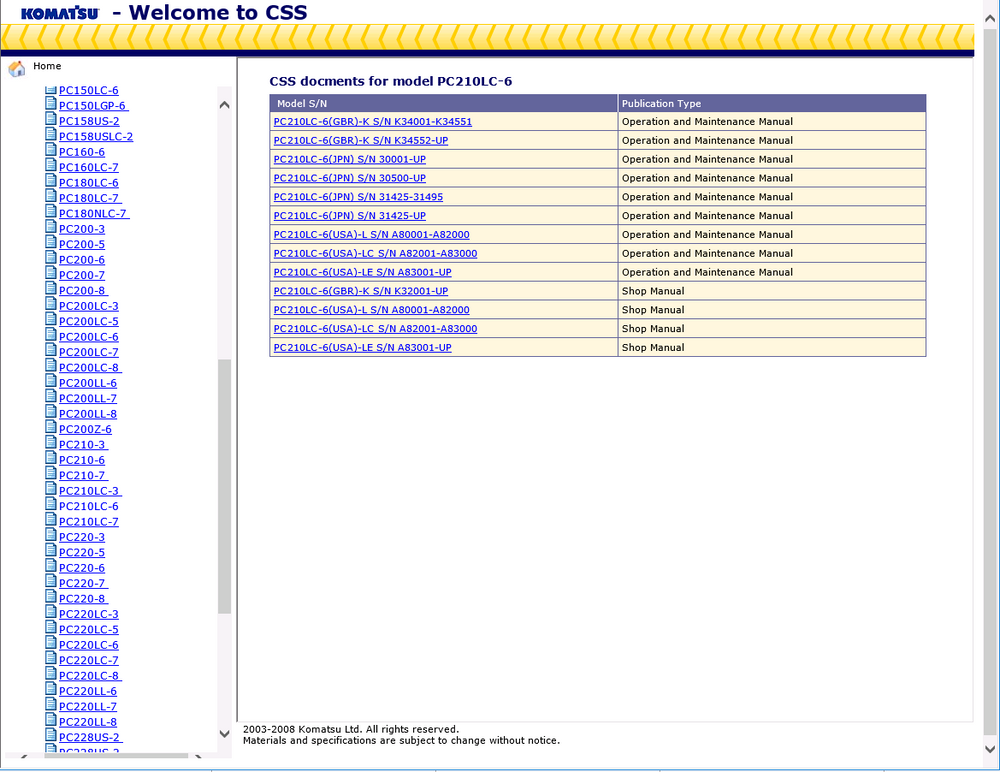 
                      
                        Komatsu CSS 2019 - ALL Service Manuals & Operation and Maintenance Manuals for Komatsu Software - All Models & Serials Up To 2019
                      
                    