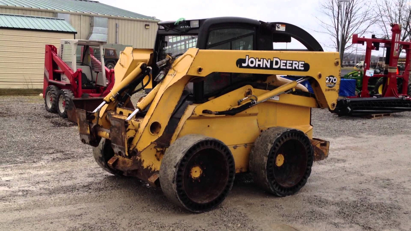 John Deere 260 And 270 Skid Steer Loader Technical Service Repair Manual