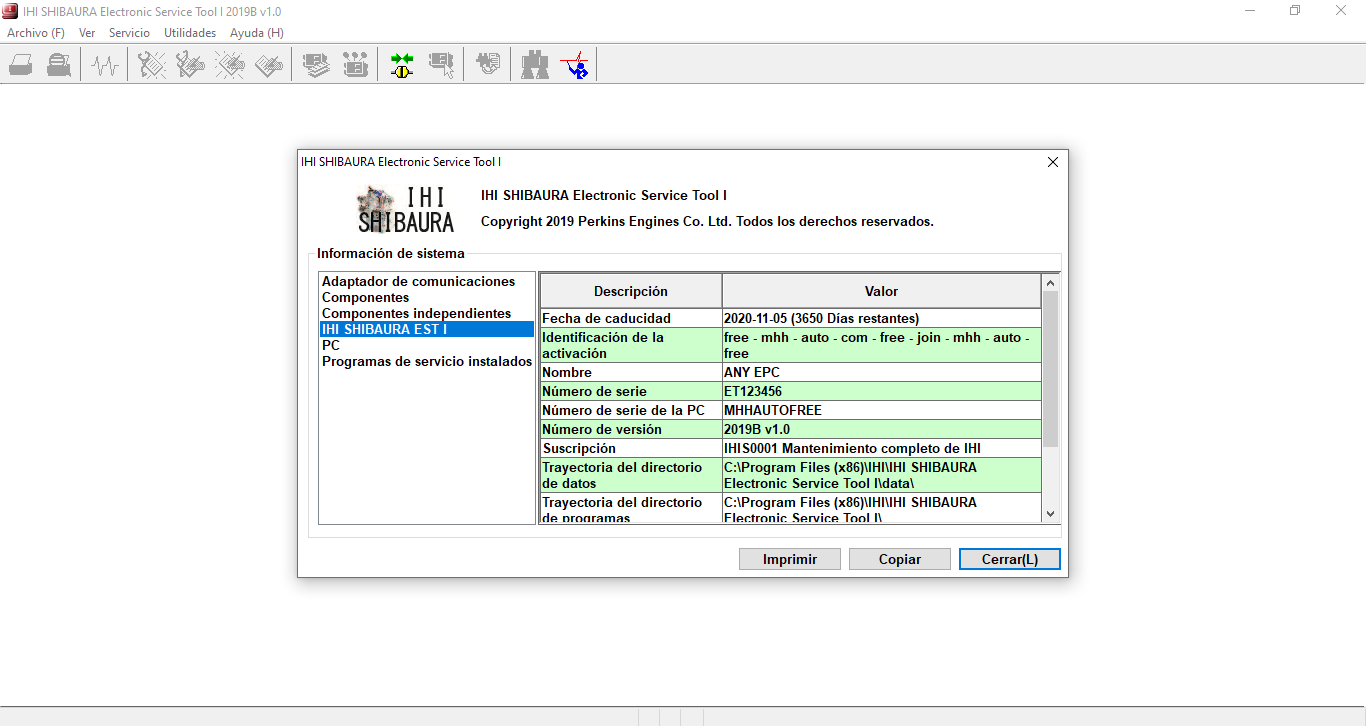 IHI Shaibura Electronic Service Tool Diagnostic Sool 2019B-Best & Test Version !