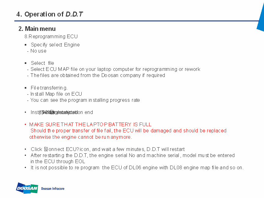 
                  
                    Doosan Diagnostic Tool G2 Scan (DCU, ECU) DDT Tier4 (SCR, DPF) 2017 Laatste en volledige versie
                  
                