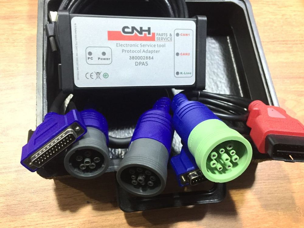 CASE / STEYR / KOBE -LCO - CNH EST DPA 5 DIAGNOSTISCHE KIT 2022 Diesel Engine Electronic Service Tool Adapter 380002884 -Include CNH 9.7 Engineering Software - 499 $ waarde!