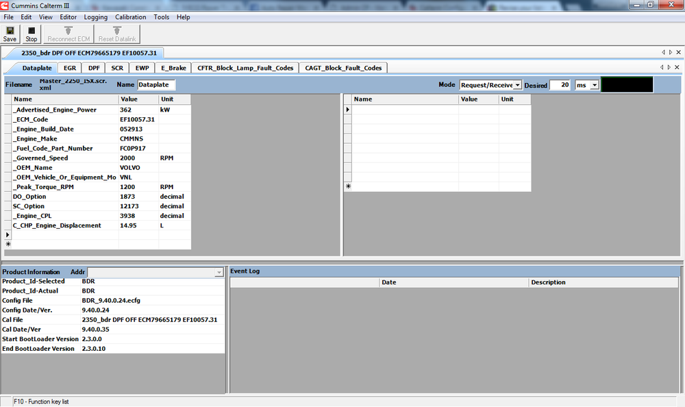 BDO ISL9 CM2350 FULL DPF DEF EGR SCR DELETE - Calterm Tamplate Flash File With  Screen & Cal files