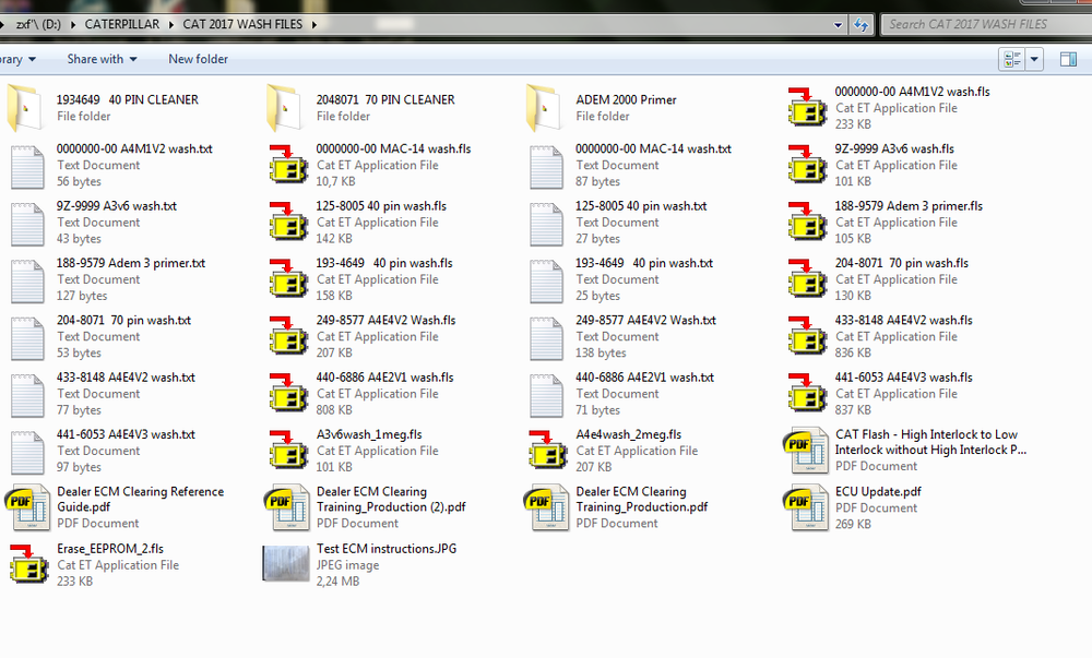 La plus grande collection de fichiers Wash 2017 pour Caterpilllar ! !