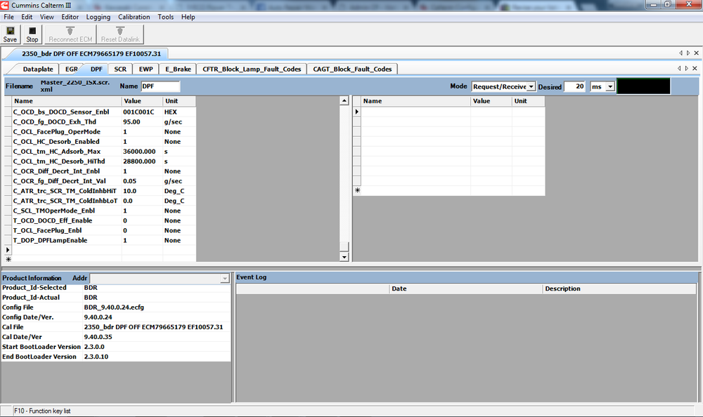 
                  
                    BDR ISX CM2350 DPF EGR Delete Flash Fichier Inclure le fichier d'écran
                  
                