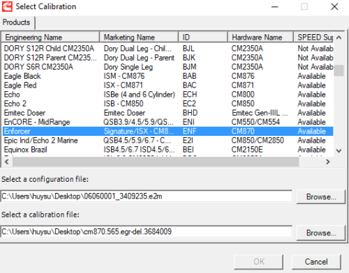 ISX CM870 ENF Flash File حذف EGR ملف الشاشة المتضمن