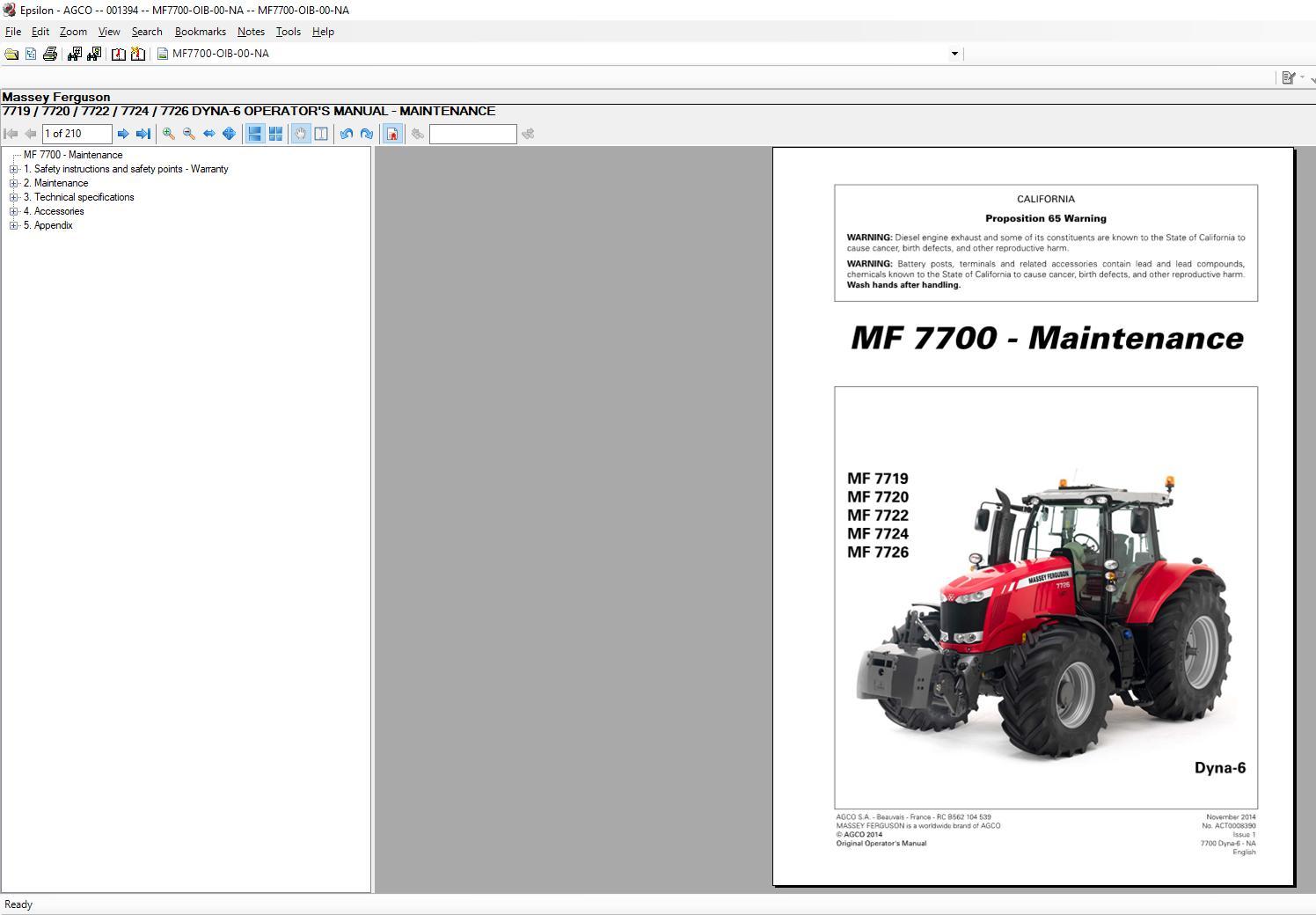 AGCO Agricultural EPC & Service Info ALL Database EU-UK Latest 2021 -ALL Parts & Service Manuals ! - Image 2