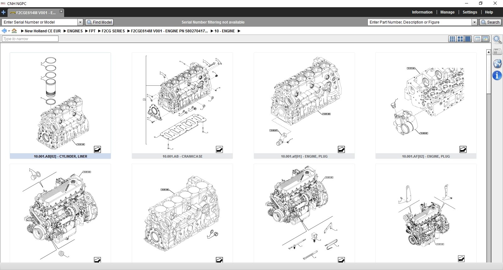 New Holland Next Generation Construction CF North America 2019 EPC -All Models & Serials Up To 2019 Parts Manuals - Image 8