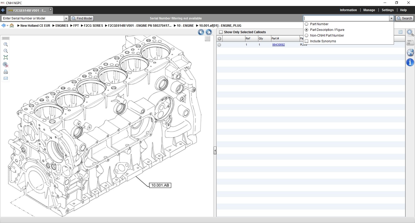 New Holland Next Generation Construction CF North America 2019 EPC -All Models & Serials Up To 2019 Parts Manuals - Image 9