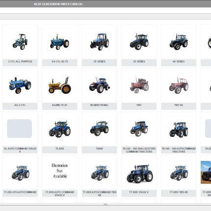 New Holland NGPC Next Generation Agricultural AG Europe 2019 EPC -All Models & Serials Up To 2020 Parts Manuals