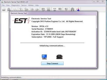 EST 2024 Electronic Service Tool - For All Perkkins Engines Diagnostics Software Include With Password Generator Build in !