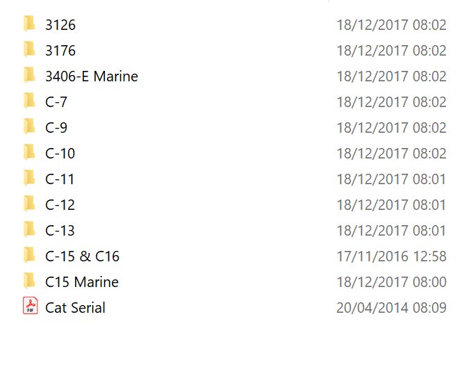 caterpillar files Helpful Flash Files Collection For Caterpilllar Sorted By Model - Image 1