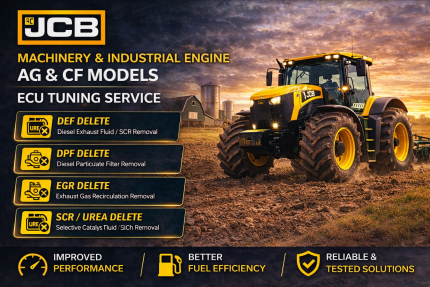 JCB Machinery & Industrial Engine AG & CF Models ECU tuning
