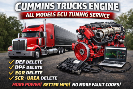 Cummins Trucks Engine All Models ECU Tuning Service