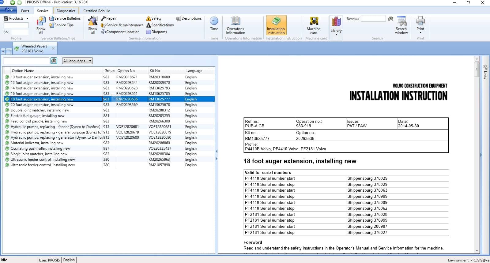 Volvos PROSIS Parts Catalog & Repair Manuals 2025 -EPC & Service Information 2025 - Image 18