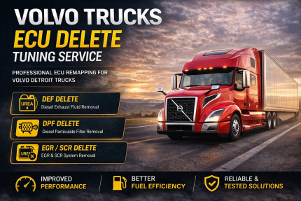 Volvo D11 D12 D13 D16 Engines - ECU Delete Tuning Service