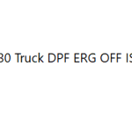 Daewoo 430 Truck DPF ERG OFF ISM876 AT20085.39 CPL2725
